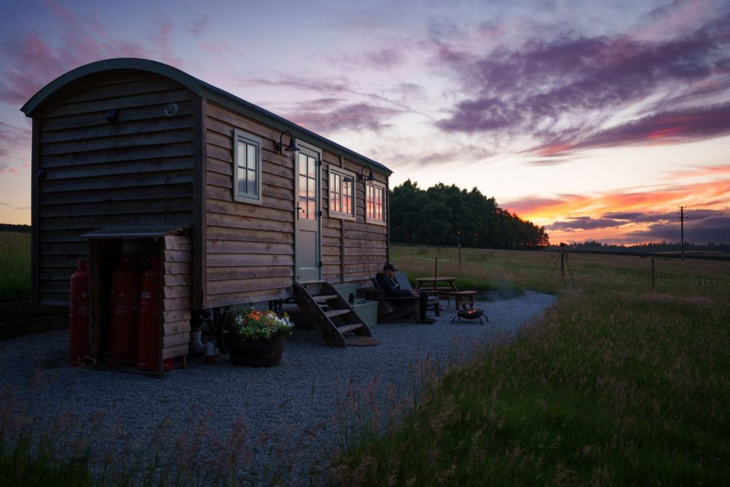 Hollow Gill Huts Sunset