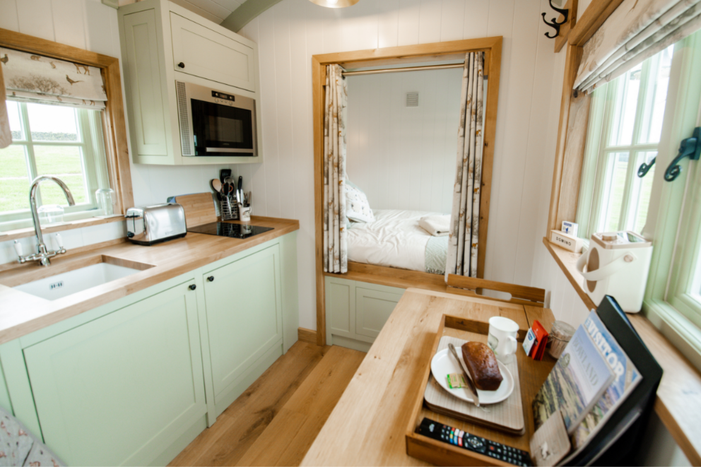 Luxury Shepherd Hut for a holiday in the Yorkshire Dales